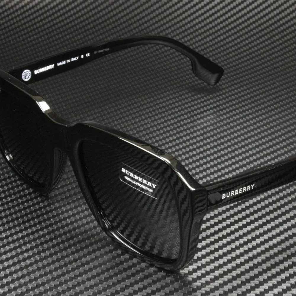Burberry Black Men's Sunglasses With Box